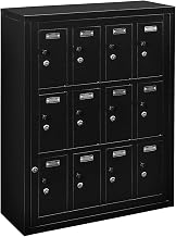 Global Industrial 12 Doors Tablet & Cell Phone Locker, Keyed Lock & Hasp and Master Door Open
