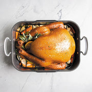 Verde Extra Large Ceramic Nonstick Turkey Roaster with Rack by Nordic Ware – Extra Large + Rack, Aluminized Steel, Ceramic Nonstick, Model 41727AMZM