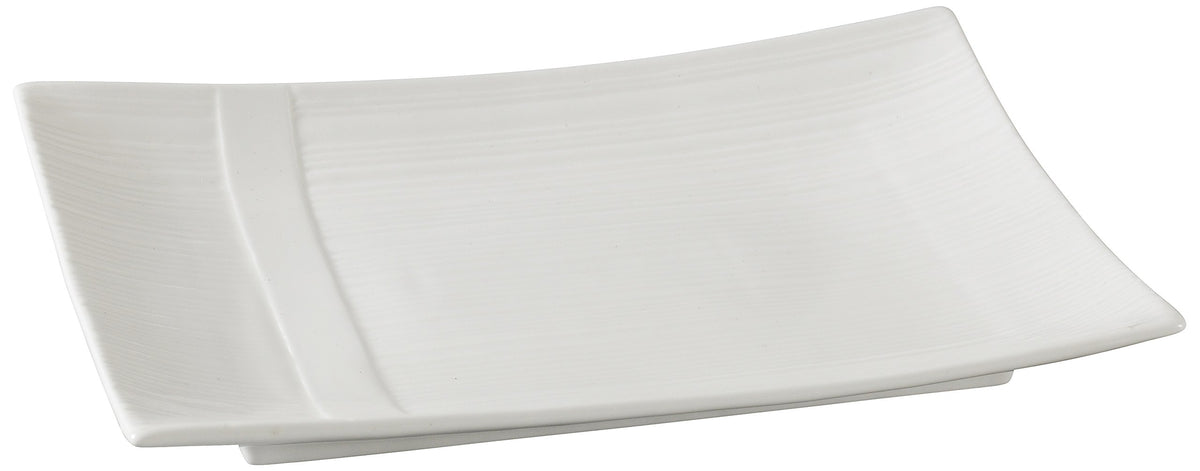 Rectangular Plate by Yanco – Large, Bone China, Bone White, Pack of 12, Model SH-212