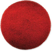 SC Johnson 311174 13 in. Diameter EZ CARE Heavy Duty Scrub Pad - Red/Gray (5/Carton)