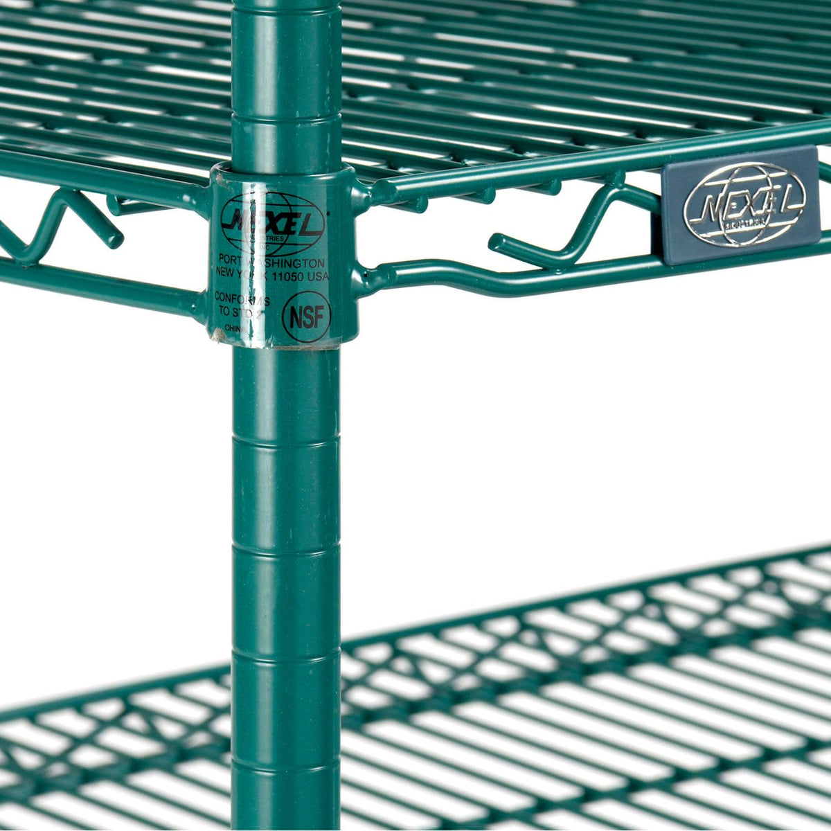 3 Shelf CART by Nexel – Alloy Steel, Green Epoxy, Model SC2436NG3