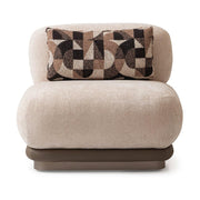 Bristol Point Brown Armless Chair by Michael Amini – Solid; Manufactured Wood, Saddle Brown, Model LFR-BSTL830-FWN-226