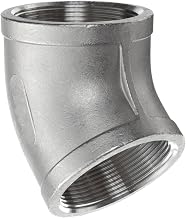 Stainless Steel 304 Cast Pipe Fitting, 45 Degree Elbow, Class 150, 1" NPT Female