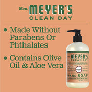 Liquid Hand Soap Geranium 12.5 Fl Oz. by Mrs. MEYER'S – 12.5 Fl Oz (Pack of 1), Pack of 36, Model 808124131040
