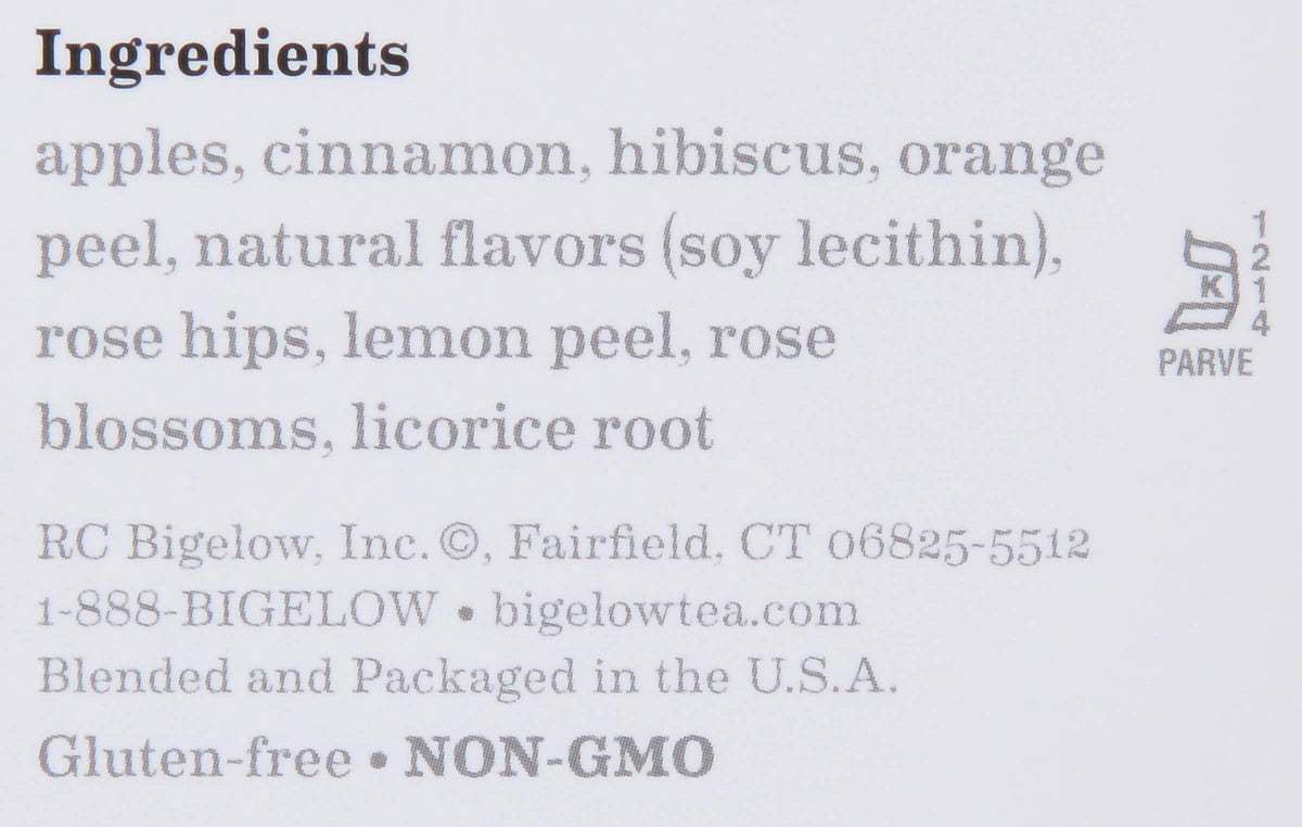 Bigelow Tea Cinnamon Apple / 28 Count (Pack of 6) / 6 Herbal