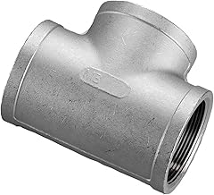 1-1/2" Tee, 304 Stainless Steel, FNPT, Class 150, 300 PSI