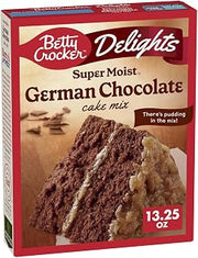 Betty Crocker Delights Super Moist German Chocolate Cake Mix (Pack of 2)