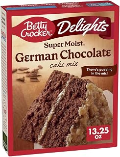 Betty Crocker Delights Super Moist German Chocolate Cake Mix (Pack of 2)
