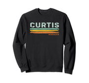Vintage Stripes Curtis NE Sweatshirt by Curtis NE Souvenir – Black, Model G3WZ9PTKZ6N