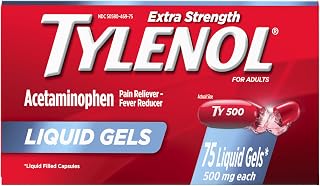 Tylenol Extra Strength Liquid Gels, 500mg Acetaminophen, 75 Ct
