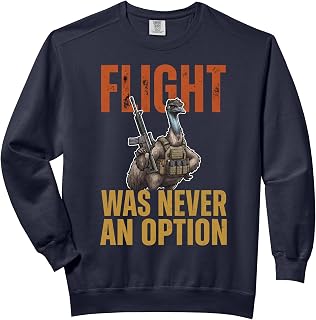 Flight Never Option Tactical Flightless Birds Funny Emu Comfort Colors Adult Sweatshirt