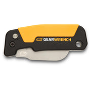 Lineman Folding Hawkbill Knife by GEARWRENCH – Molten Orange & Black, Model GWKHBFDS