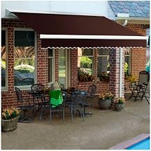 Awntech Retractable Awning Right Motor 18'W x 10'D x 10" H Brown