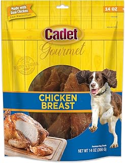 (3 Pack) Cadet Gourmet Chicken Breast Healthy Natural Dog Treats, 14 Ounces Per Bag
