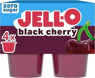 Jell-O Gelatin Snack Cups, 4 ct, Black Cherry