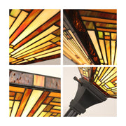 CH33359MR12-TF1 Torchiere Floor Lamp by Chloe Lighting – exact color of each glass piece may vary due to each piece being hand crafted