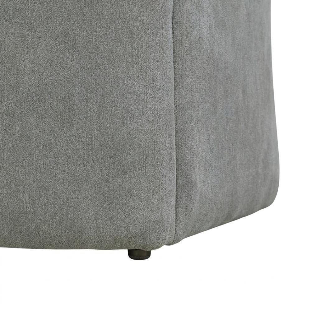 Solid Wood Upholstered Dining Chair with Castors by Starlight Canyon Home – Solid Hardwood,Plywood, Grey