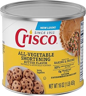 Crisco Butter Flavor All-Vegetable Shortening, 16 Ounce