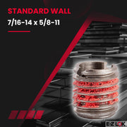 E-Z LOK 7/16"-14 IT, 5/8"-11 ET, 0.656" L / 5 / Pack of 5 Thread Locking Inserts