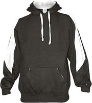 Badger BD1265 Adult Sabre Athletic Fleece Hood Charcoal/White XL