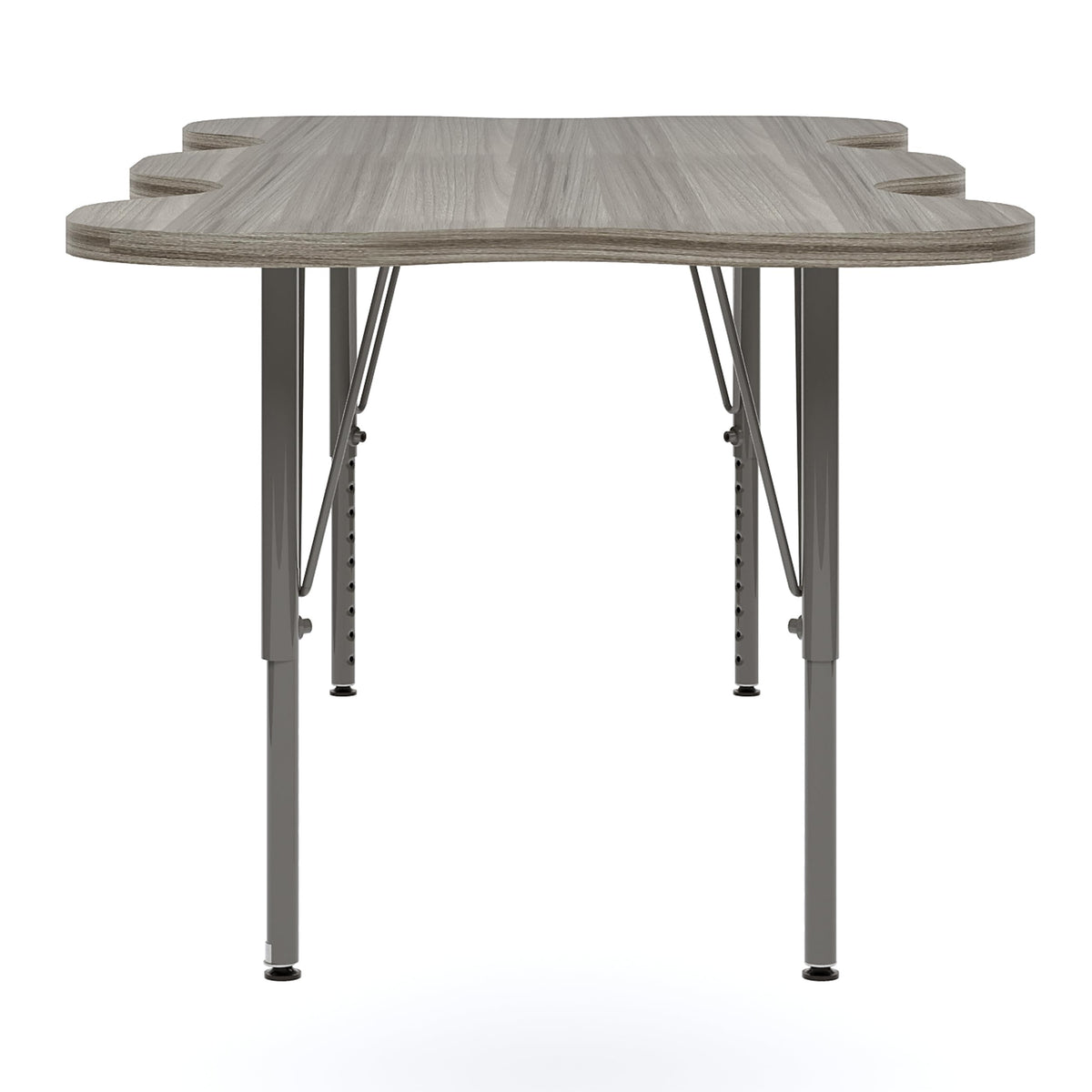 My Place Rectangular Table by Tot Mate – unspecified, 3/4" Thick Industrial Grade Wood With Laminate Surfacing, Shadow Elm Gray, Model TM9428