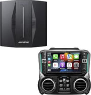 Alpine i509-WRA-JK 9-Inch Multimedia Receiver 11-18 Wrangler JK & PXE-C80-88 OPTIM8 8-Channel Hi-Res DSP Amp Bundle