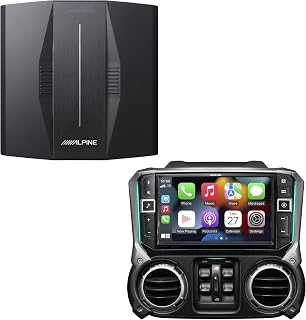 Alpine i509-WRA-JK 9-Inch Multimedia Receiver 11-18 Wrangler JK & PXE-C80-88 OPTIM8 8-Channel Hi-Res DSP Amp Bundle