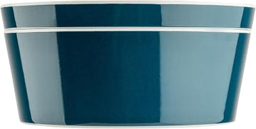 Tablecraft Marvista Collection Round Stackable Bowl and Lid, 2.5 Qt Capacity, 9"x 9" x 4", Lagoon Melamine, Space-Saving Food Container for Prep, Serving, and Organization