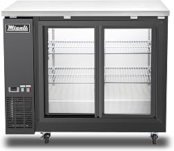 Migali C-BB48SG-HC 48″ Sliding Glass Door Back Bar Refrigerator