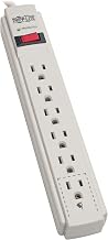 TRIPP LITE Surge Protector Power Strip 120V 6 Outlet 8' Cord 990 Joule Flat Plug Gray