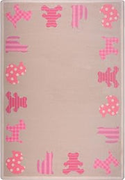Joy Carpets Kid Essentials Infants & Toddlers Frisky Friends Rug, Pink, 10'9" x 13'2"