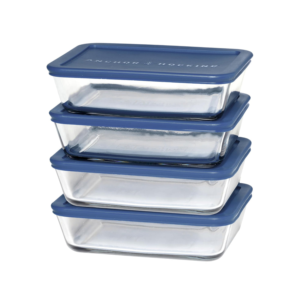 Anchor Hocking Navy / Large / 1.4 liters Container Sets