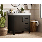 Elegant Kitchen and Bath 32" Single Bathroom Vanity in Mocha Brown by Elegant Lighting – unspecified, Wood, Mocha Brown, Model VF60632MMB-BS