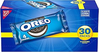 Oreo Chocolate Sandwich Cookies, 30 Snack Packs (4 Cookies Per Pack)