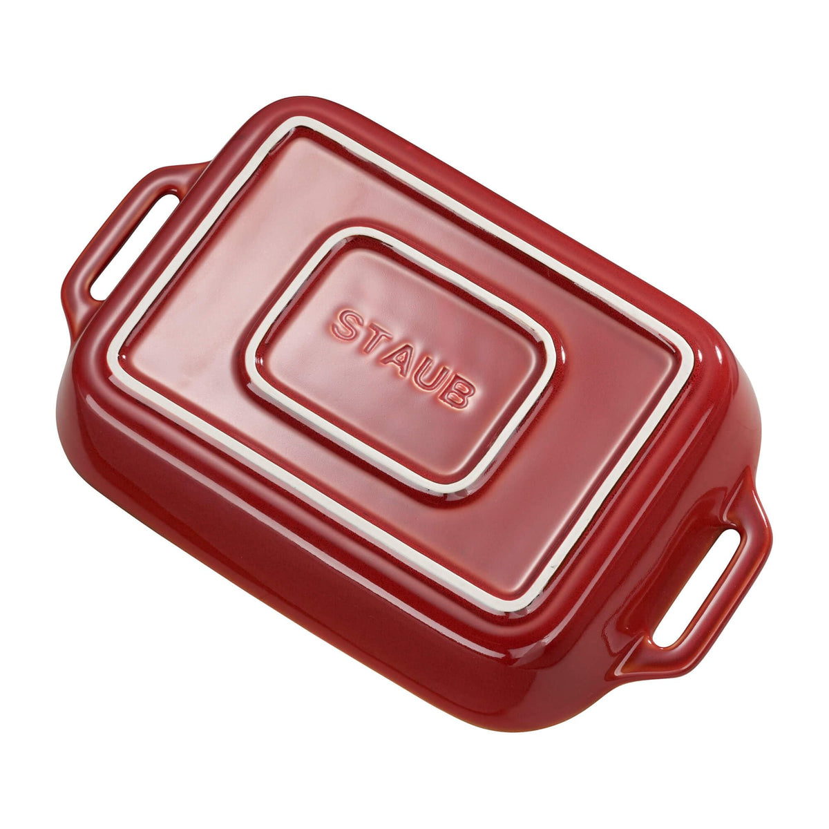 Ceramic Rectangular Baking Dish Set by STAUB – 2-pc, Ceramic, Rustic Red, Pack of 2, Model 40511-923