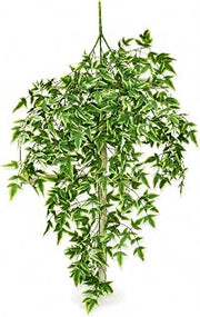 Artificial Vine Wall Hanging Plant, Greenery Design, Faux Garland, Studio Photo, for Office Managers, Red and Green, Style to 2