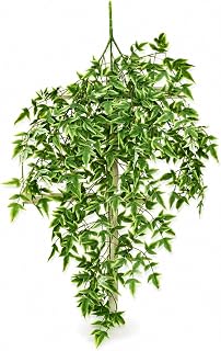 Artificial Vine Wall Hanging Plant, Greenery Design, Faux Garland, Studio Photo, for Office Managers, Red and Green, Style to 2