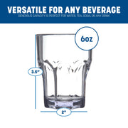 Carlisle FoodService Products 6 Ounces / 24 Pack / Clear Tumblers & Water Glasses
