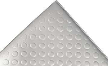 Notrax 417 Bubble Sof-Tred Safety/Anti-Fatigue Mat with Dyna-Shield PVC | Sponge, for Dry Areas, 4' Width x 60' Length x 1/2" Thickness, Gray