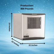 Prodigy Plus Flake Ice 22" Ice Maker - 800 lb/Day by Scotsman – 800 lb / Day - No Storage, 0.0 pounds, Model FS0822AX-1