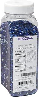 DecoPac Cosmic Skies Fusion Mix Sprinkles, 26oz, Blue, White Shaped Candy Sprinkles in Handheld Container, Edible Decorations For Celebration Cakes, Cupcakes, Cookies and Donuts