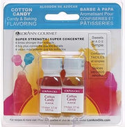 LorAnn Oils Super Strength Cotton Candy Flavoring For Candy Making | 4X Stronger Than Extracts - Used For Candy, Icing, Baking - Concentrated Flavoring Oils - 0.12 Fl Oz (Pack of 2)
