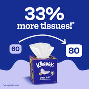 Kleenex White / 80 Count (Pack of 8) / Modern Box Tissues