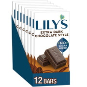 Lily's Extra Dark Chocolate Style / 2.8 Ounce (Pack of 12) / Extra Dark Candy & Chocolate Bars