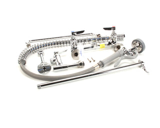 TS Brass Pre-Rinse Unit by T&S Brass – 28"L x 12"W x 38.56"H, Brass, Chrome, Model B-2187