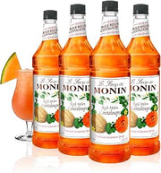 Monin Rock Melon Cantaloupe, 48-Ounce Packages (Pack of 4)