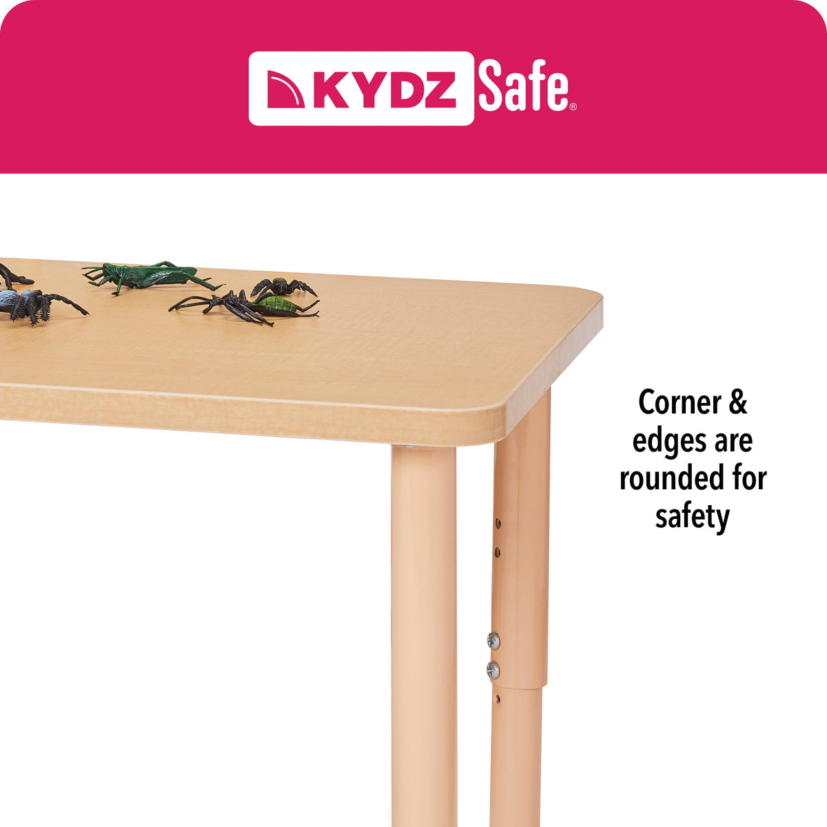 Berries Rectangle Activity Table - 24" X 36" by Jonti-Craft – 24" x 36", Wood, Freckled Gray/Gray/Gray, Model 6478JCM000