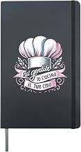 Sii Gentile Io Cucino il Tuo Cibo Regalo Cuoca Donna Chef Hardcover Journal, Black