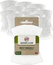 Scotch-Brite Greener Clean Non-Scratch Scrub Sponge, 12 Pack