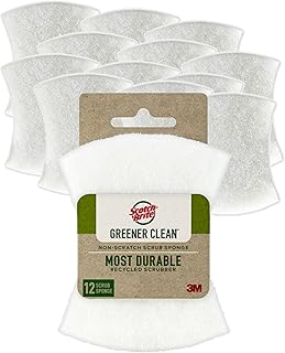 Scotch-Brite Greener Clean Non-Scratch Scrub Sponge, 12 Pack